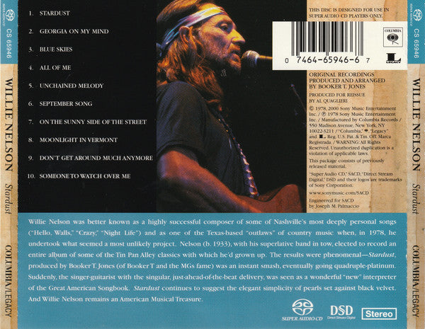 Willie Nelson - Stardust (SACD) | Near Mint (NM) Near Mint (NM) - COUNTRY / USED *NEAR MINT*