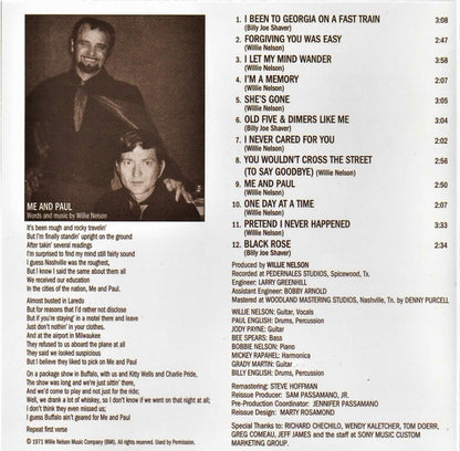 Willie Nelson - Me & Paul (CD) | USED - COUNTRY / USED *NEAR MINT*