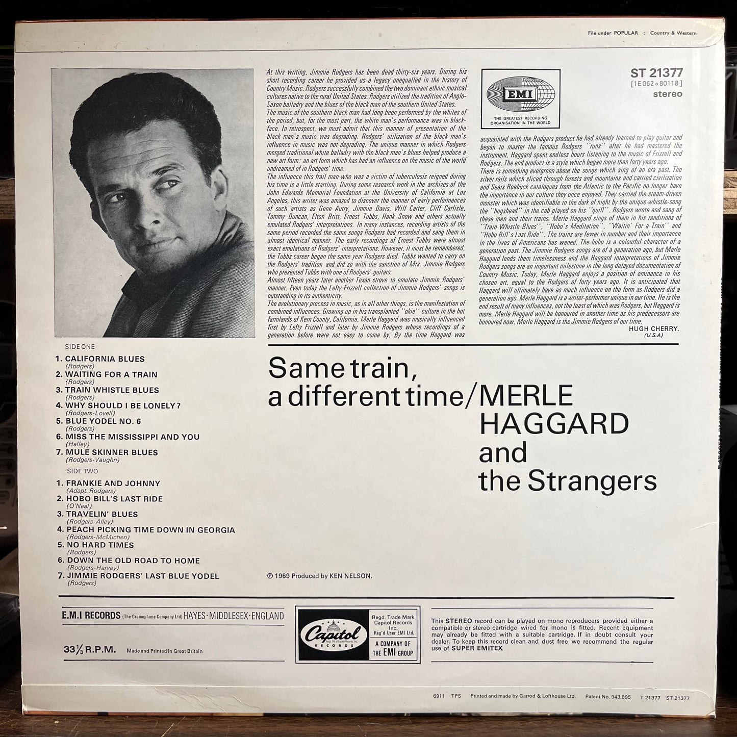 Same Train, A Different Time (UK VINYL) | Near Mint (NM) Near Mint (NM) - COUNTRY / USED *NEAR MINT*