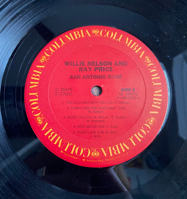 Willie Nelson - San Antonio Rose - Stereo | Near Mint (NM) Excellent (EX) - COUNTRY / USED *NEAR MINT*