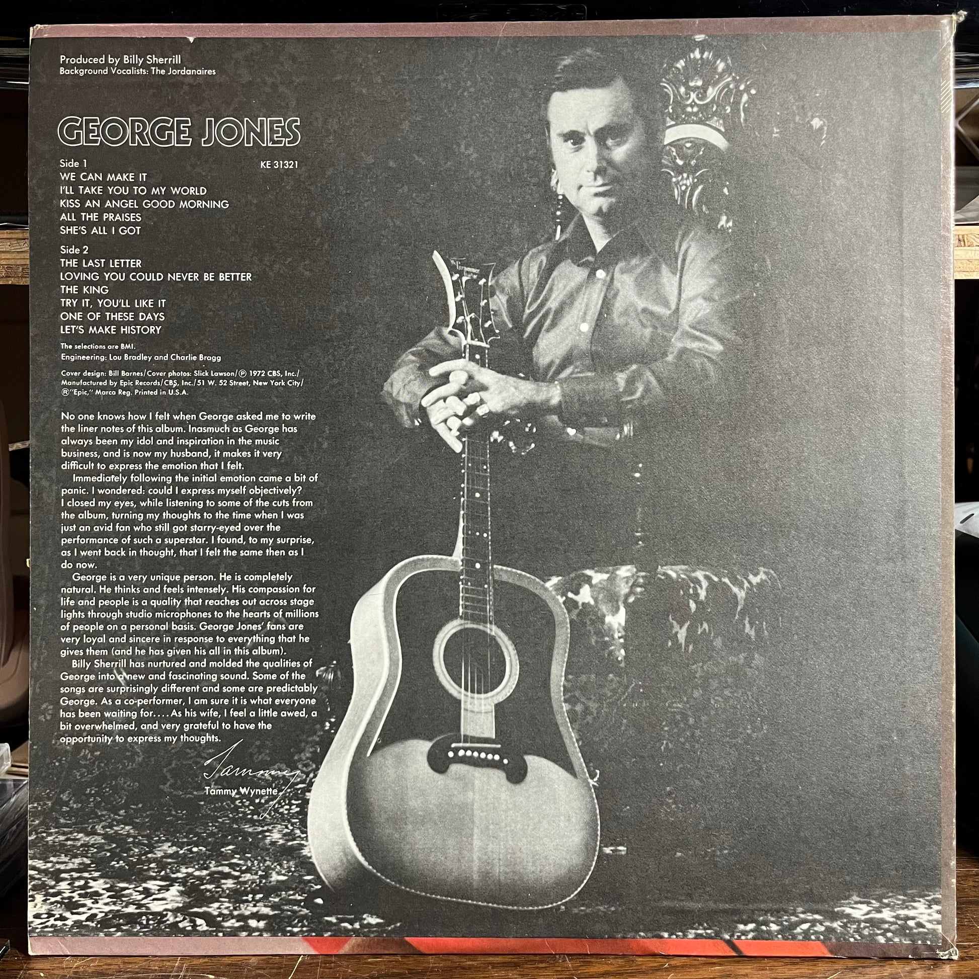 George Jones (VINYL) | Near Mint (NM) Excellent (EX) - COUNTRY / USED *NEAR MINT*