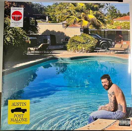 Post Malone - Austin (2X LP) *Light Blue Translucent* | Near Mint (NM) Excellent+ (EX+) - COUNTRY / USED *NEAR MINT*