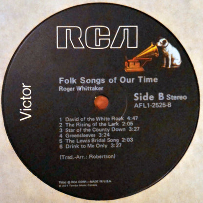 Roger Whittaker - Folk Songs Of Our Time | Near Mint (NM) Excellent (EX) - COUNTRY / USED *NEAR MINT*