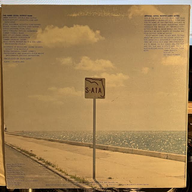 Jimmy Buffett - A1A (CANADA) (VINYL) | Very Good Plus (VG+) Very Good Plus (VG+) - COUNTRY / USED *VERY GOOD+*
