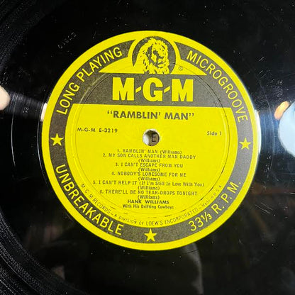 Ramblin' Man (VINYL) | Very Good Plus (VG+) Excellent (EX) - COUNTRY / USED *VERY GOOD+*