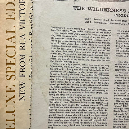 The Wilderness Road (VINYL) | Very Good Plus (VG+) Very Good Plus (VG+) - COUNTRY / USED *VERY GOOD+*
