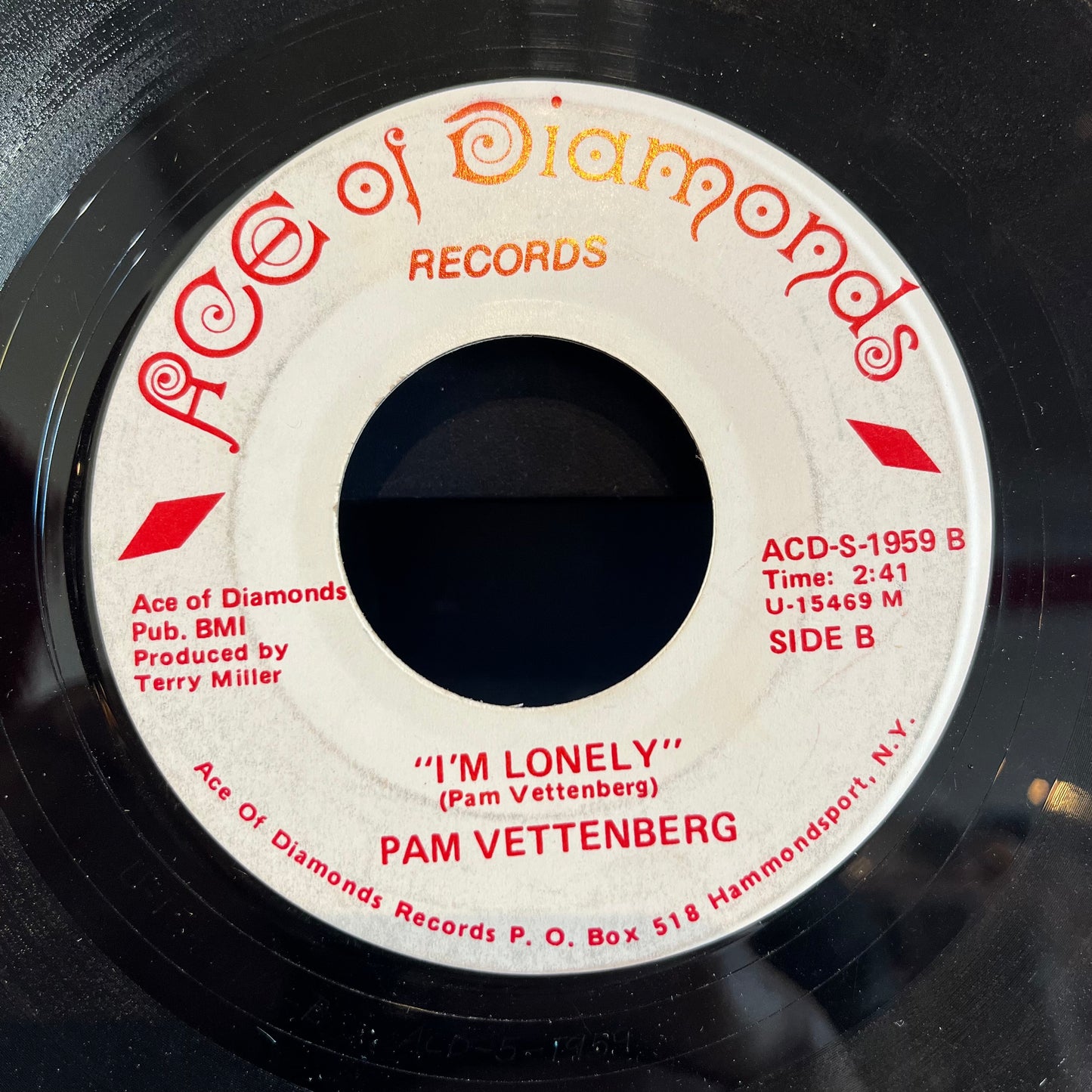 Pam Vettenberg - I Couldn't Cheat On You / I'm Lonely | Very Good Plus (VG+) Generic - COUNTRY / USED *VERY GOOD+*