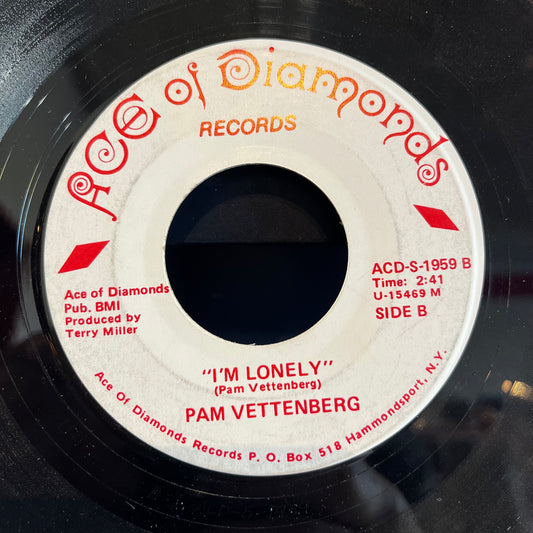 Pam Vettenberg - I Couldn't Cheat On You / I'm Lonely | Very Good Plus (VG+) Generic - COUNTRY / USED *VERY GOOD+*