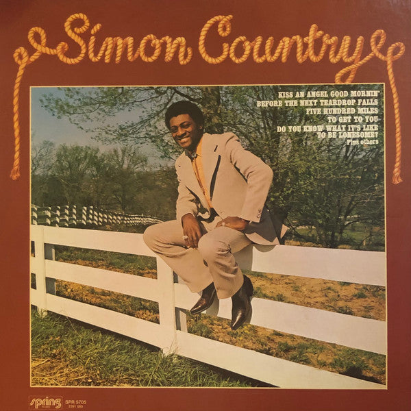 Joe Simon - Simon Country *WINCHESTER* | Very Good Plus (VG+) Very Good Plus (VG+) - COUNTRY / USED *VERY GOOD+*