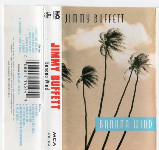 Jimmy Buffett - Banana Wind (CASSETTE) | Very Good Plus (VG+) Very Good Plus (VG+) - COUNTRY / USED *VERY GOOD+*