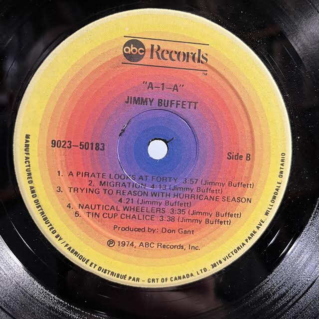 Jimmy Buffett - A1A (CANADA) (VINYL) | Very Good Plus (VG+) Very Good Plus (VG+) - COUNTRY / USED *VERY GOOD+*