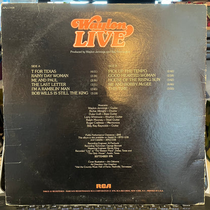 Waylon Live *INDIANAPOLIS* | Very Good Plus (VG+) Very Good Plus (VG+)