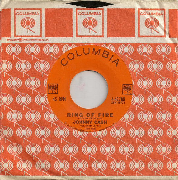 Ring Of Fire (7" VINYL) | Very Good (VG) Generic - COUNTRY / USED *VERY GOOD*