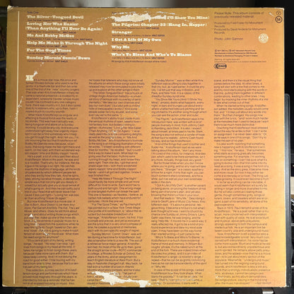 Kris Kristofferson - Songs Of Kristofferson *EUROPE* | Very Good (VG) Very Good (VG) - COUNTRY / USED *VERY GOOD*