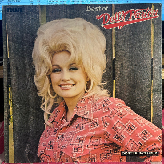 Dolly Parton Best Of Dolly Parton *BLACK LABELS* LP Very Good (VG) Excellent (EX)