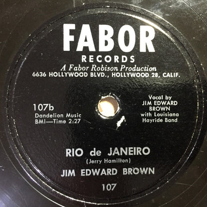 Jim Ed Brown - Looking Back To See / Rio De Janeiro | Very Good (VG) Generic - COUNTRY *VERY GOOD/78RPM*