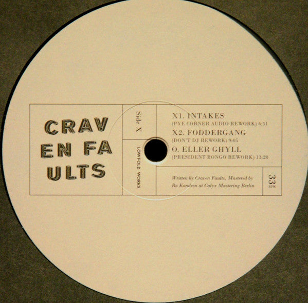 Craven Faults Lowfold Reworks Lowfold Works 12", EP Mint (M) Mint (M)