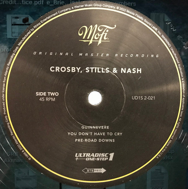 Crosby, Stills & Nash Crosby, Stills & Nash Mobile Fidelity Sound Lab, Atlantic 2x12", Album, Ltd, Num, RE, RM, 180 + Box, Num Mint (M) Mint (M)