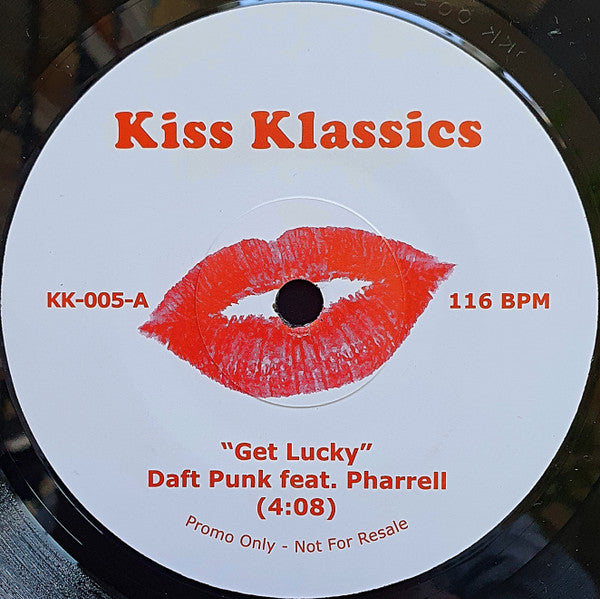 Daft Punk Feat. Pharrell Williams Get Lucky Kiss Klassics 7" Mint (M) Generic