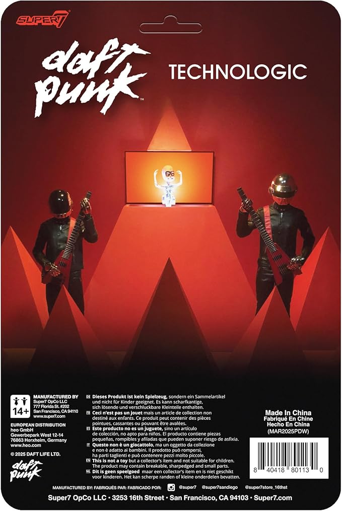 (PRE-ORDER 12/6/25) Super7 Daft Punk Reaction Figures Wave 01 - Human After All Action Figure | - TECHNO *NEW*