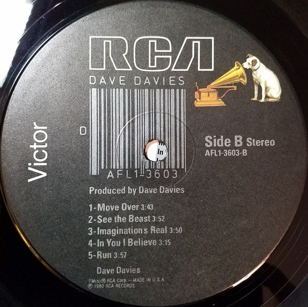 Dave Davies - AFL1-3603 | Near Mint (NM) Near Mint (NM) - ROCK / USED *NEAR MINT*