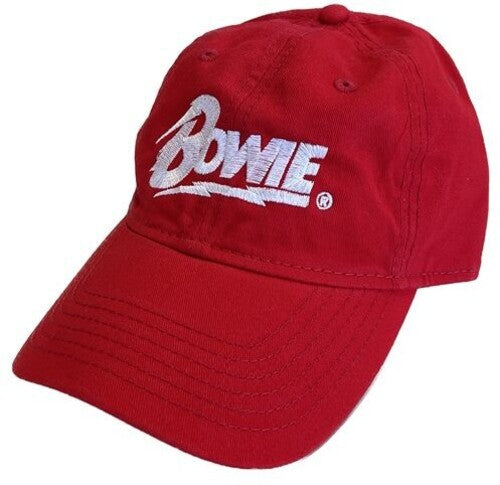 David Bowie - David Bowie - Logo - Unstructured Hat - Red (Hat / Cap, Red) |
