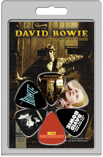 David Bowie - Perri's - David Bowie - Icon - Guitar Picks (6 Pack) |