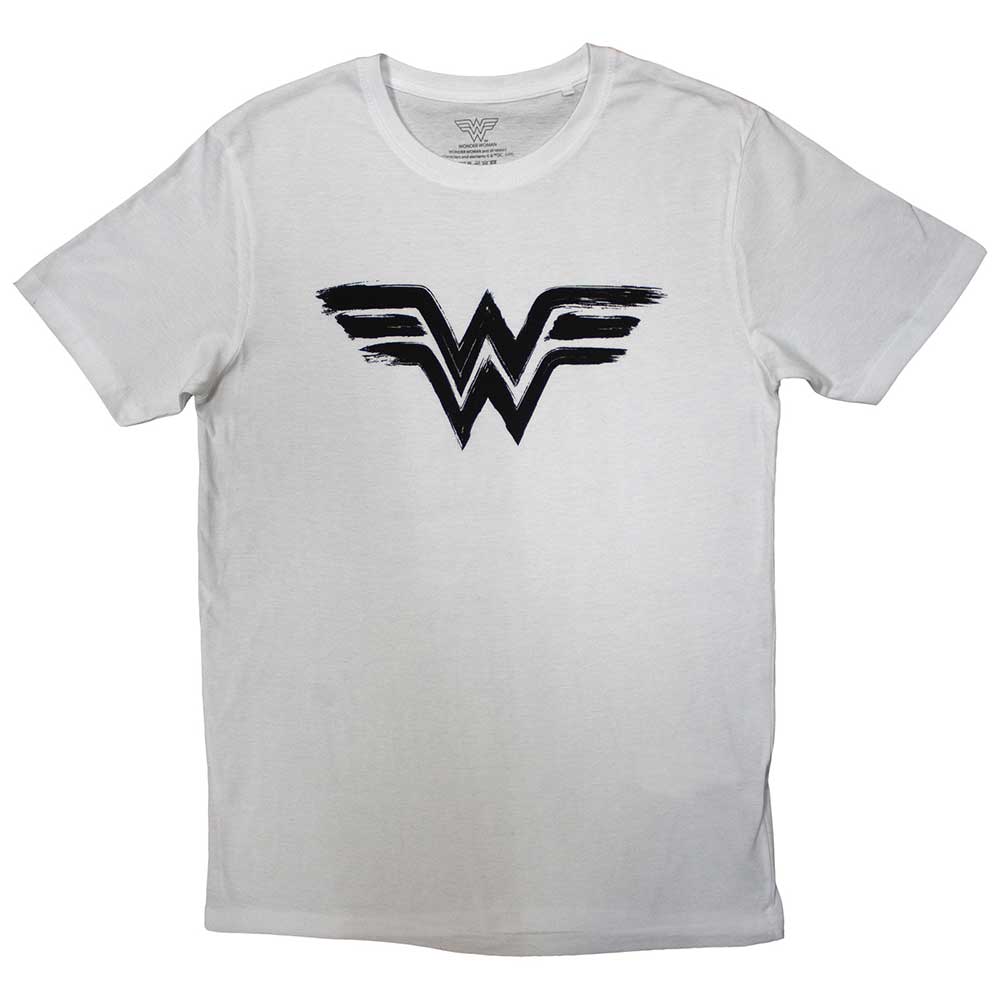 Wonder Woman - Black Paint Logo | White