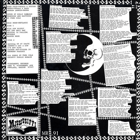 Dead Moon - Defiance (VINYL LP Mississippi MR-091) | Mint (M) Mint (M) - PUNK *NEW*