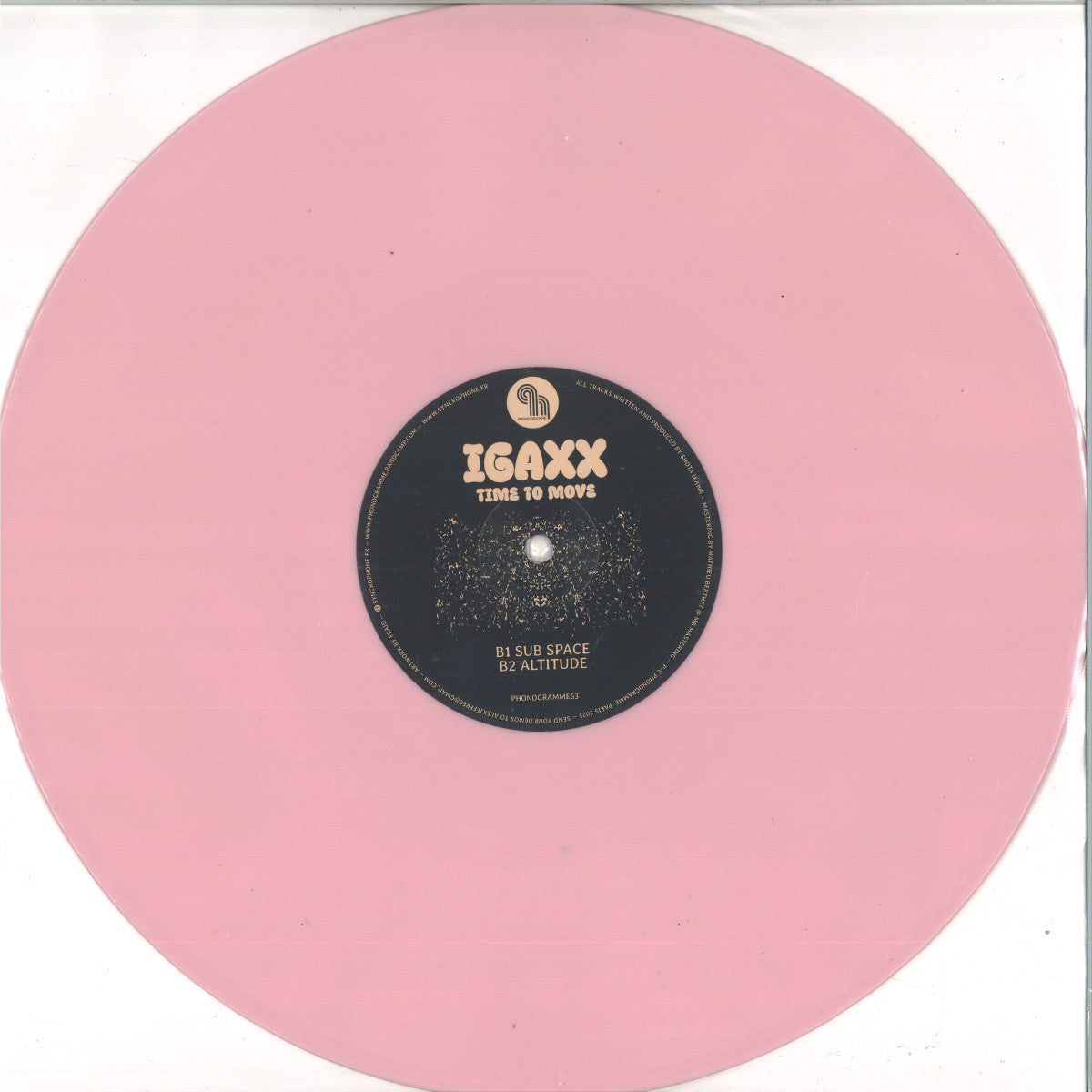 Igaxx - Time To Move (PINK VINYL 12" Phonogramme) | NEW - DEEP HOUSE *NEW/COLOR*