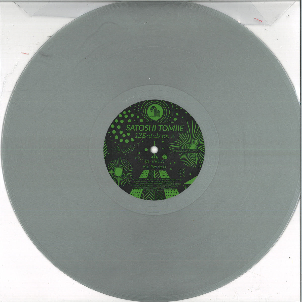Satoshi Tomiie - 12B-dub pt. 2 (GREY VINYL 12" Phonogramme) | NEW Mint (M) Generic - DEEP HOUSE *NEW/COLOR*