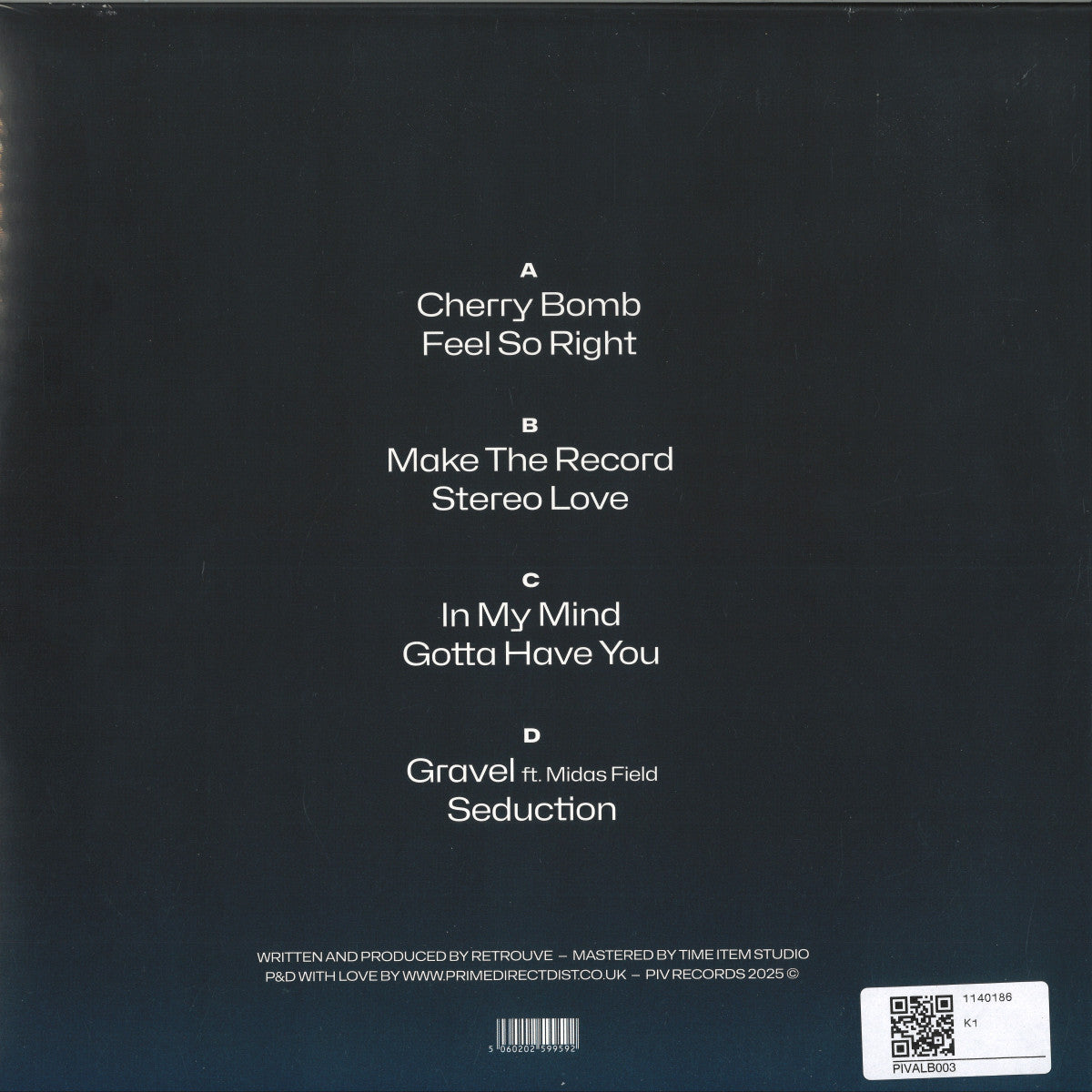 Retrouve - Feel So Right (BLUE/WHITE MARBLED VINYL 2xLP PIV) | NEW - DEEP HOUSE *NEW/COLOR*
