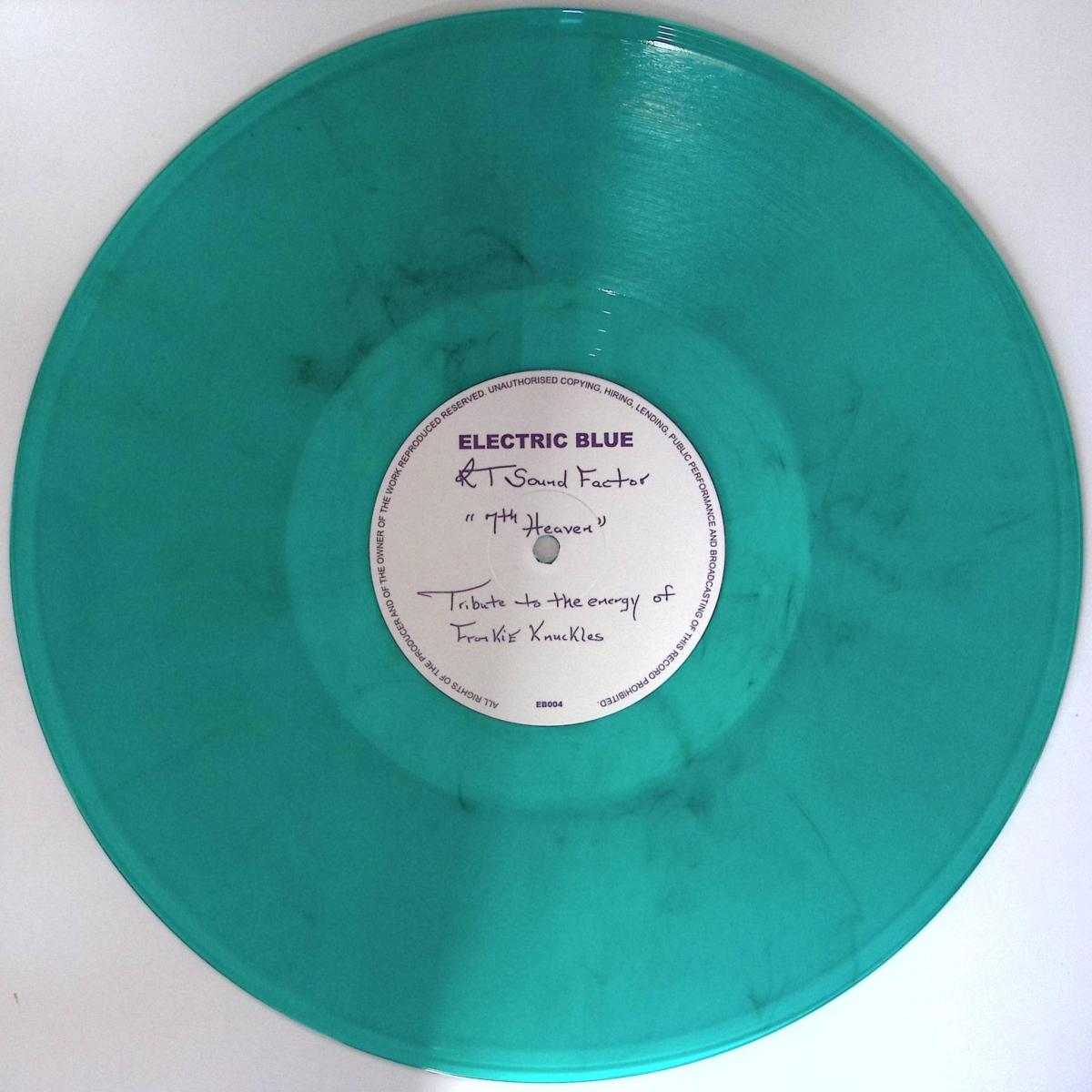 RT Sound Factor - 7th Heaven - Tribute To The Memory Of Frankie Knuckles (TURQUOISE VINYL 12" Electric Blue) | NEW - DEEP HOUSE *NEW/COLOR*