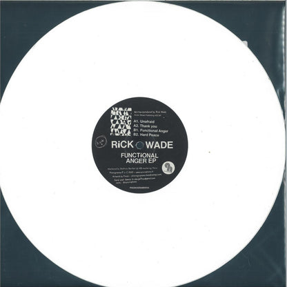 Rick Wade - Functional Anger (WHITE VINYL 12" Phonogramme) | NEW - DEEP HOUSE *NEW/COLOR*