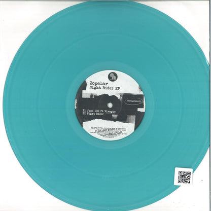 Zopelar - Night Rider (BLUE VINYL 12" Phonogramme) | NEW - DEEP HOUSE *NEW/COLOR*