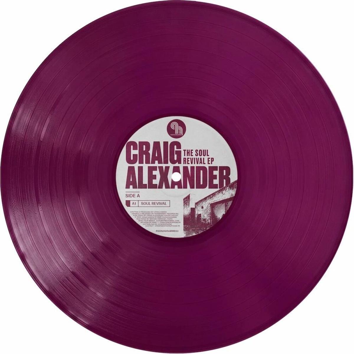 Craig Alexander - (PRESALE 10/30/26) Soul Revival (PURPLE VINYL 12" Phonogramme) | NEW - DEEP HOUSE *NEW/COLOR*