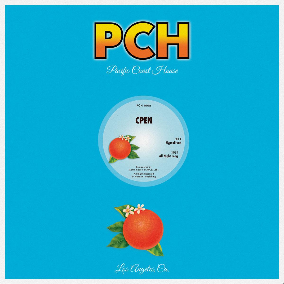 Cpen - (PRESALE 10/30/26) Hypno Freak / All Night Long (ORANGE VINYL 12" Pacific Coast House) | NEW - DEEP HOUSE *NEW/COLOR*