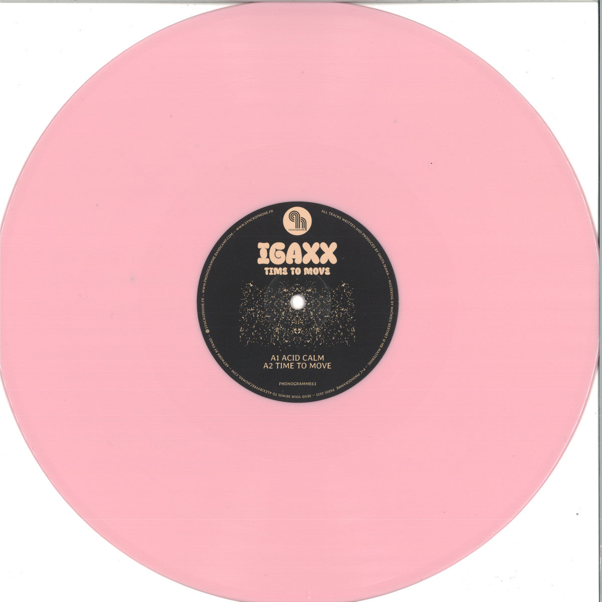 Igaxx - Time To Move (PINK VINYL 12" Phonogramme) | NEW - DEEP HOUSE *NEW/COLOR*