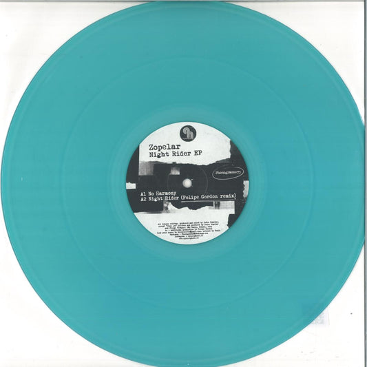 Zopelar - Night Rider (BLUE VINYL 12" Phonogramme) | NEW - DEEP HOUSE *NEW/COLOR*