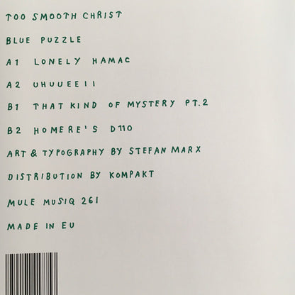 Too Smooth Christ - Blue Puzzle | Mint (M) Mint (M) - DEEP HOUSE / NEW *MINT*