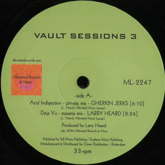 Larry Heard - Vault Sessions 3 (VINYL 12" Alleviated) | NEW - DEEP HOUSE *NEW*