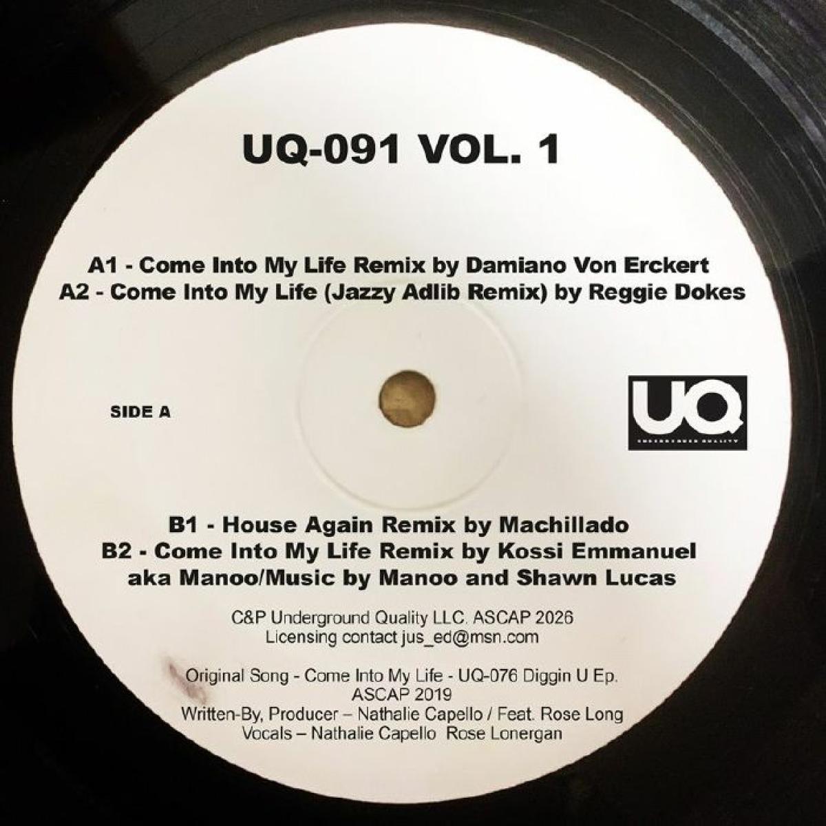 Nathalie Capello / Rose Lonergan - (PRESALE 10/30/26) Come Into My Life Remix Vol 1 (VINYL 12" Underground Quality) | NEW - DEEP HOUSE *NEW*