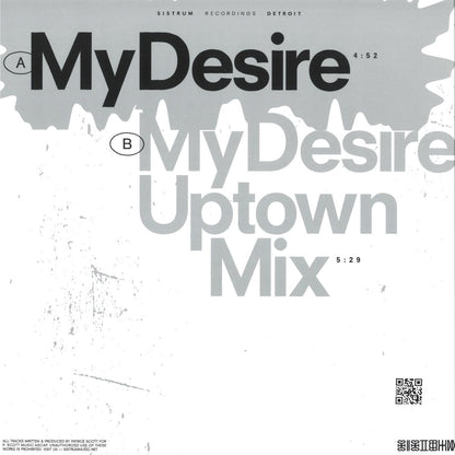Patrice Scott - My Desire (VINYL 12" Sistrum SIS034) | NEW Mint (M) Mint (M) - DEEP HOUSE *NEW*