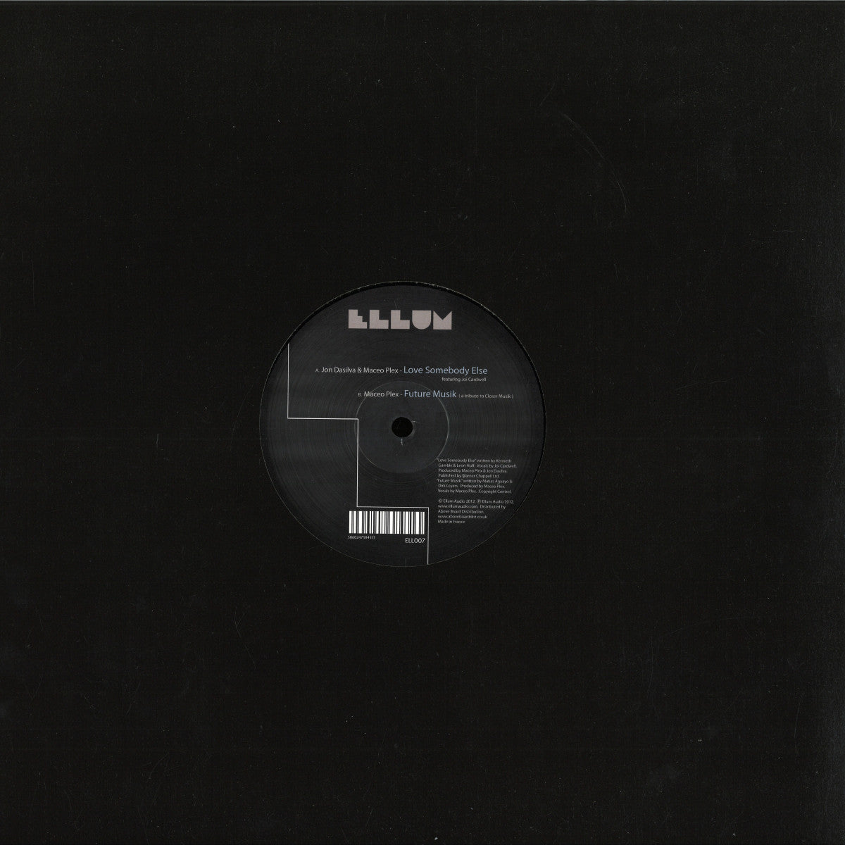 Maceo Plex - Love Somebody Else / Future Musik (VINYL 12" Ellum Audio ELL007 2024) | NEW - DEEP HOUSE *NEW*