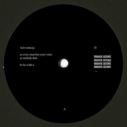 Fort Romeau - (PRESALE 10/9/26) Be With U (VINYL 12" Romantic Gestures) | NEW - DEEP HOUSE *NEW*