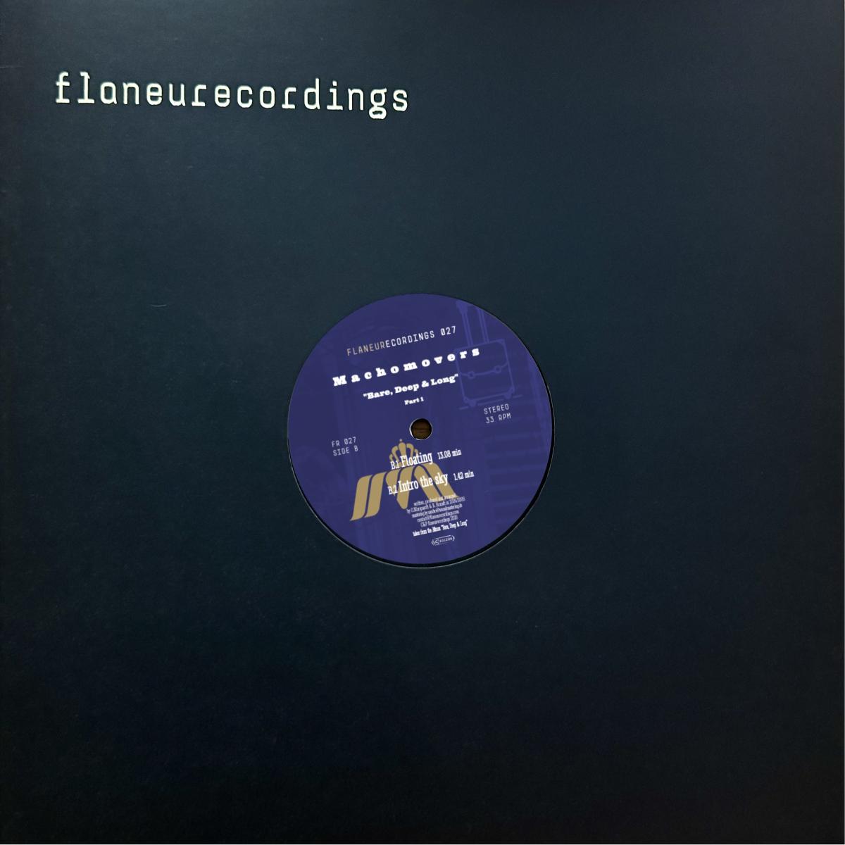 Machomovers - Bare, Deep & Long (Part 1) (VINYL 12" Flaneurecordings FR027) | NEW Mint (M) Mint (M) - DEEP HOUSE *NEW*