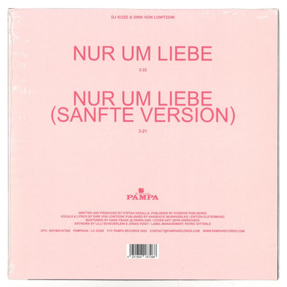 DJ Koze & Dirk von Lowtzow - Nur um Liebe (VINYL 10" Pampa) | NEW - DEEP HOUSE *NEW*