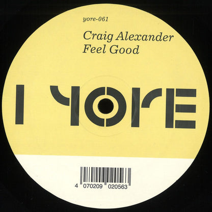 Craig Alexander - Feel Good (VINYL 12" Yore) | NEW - DEEP HOUSE *NEW*