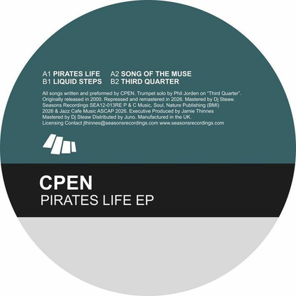 CPEN - (PRESALE 9/7/26) Pirates Life EP (WHITE & BLACK MARBLED VINYL) | Mint (M) Mint (M) - DEEP HOUSE *NEW/COLOR*