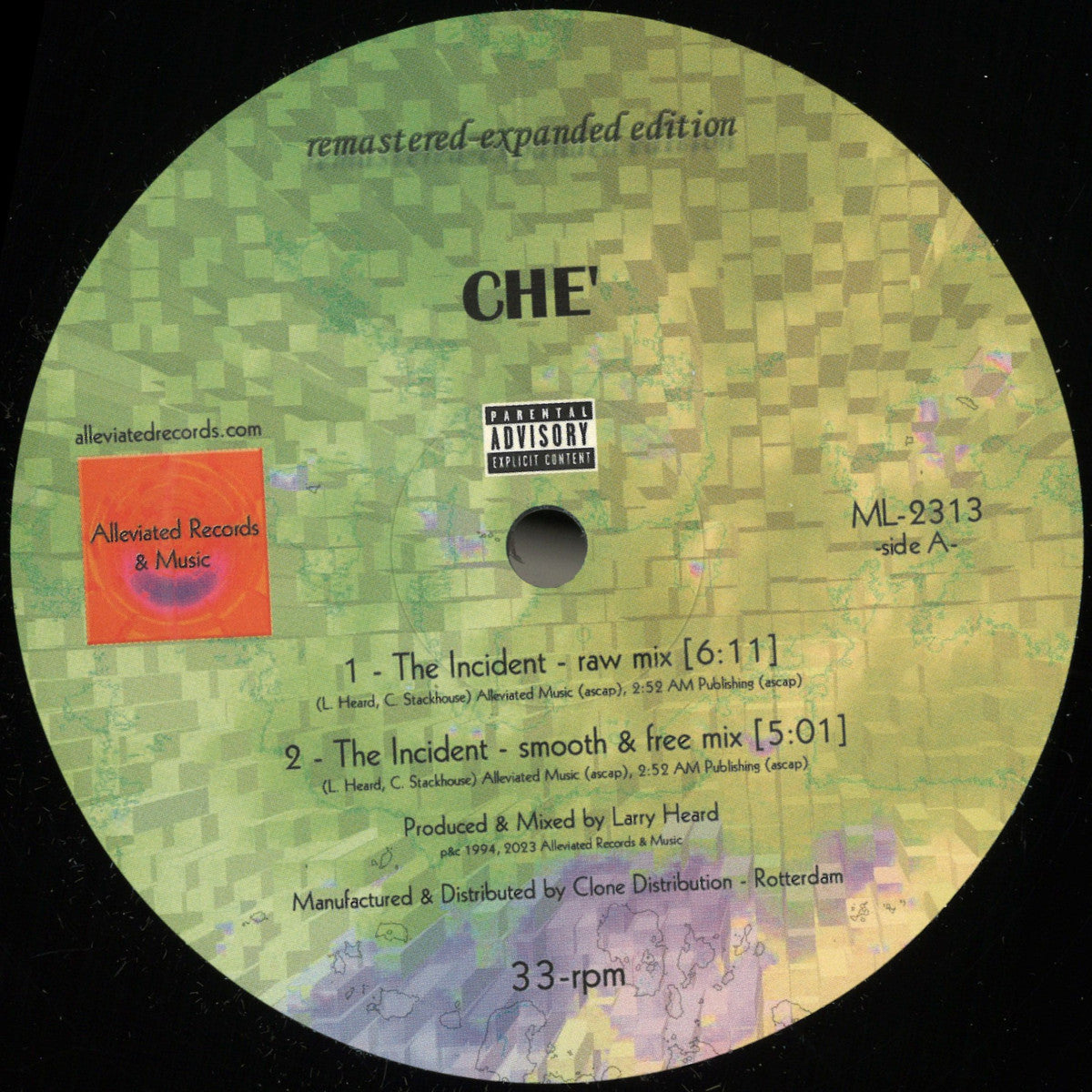 Ché - (PRESALE TBD) The Incident (VINYL 12" Alleviated) | NEW - DEEP HOUSE *NEW*